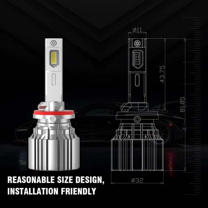 High Output Fast Cooling 880 H27 Headlight Bulbs